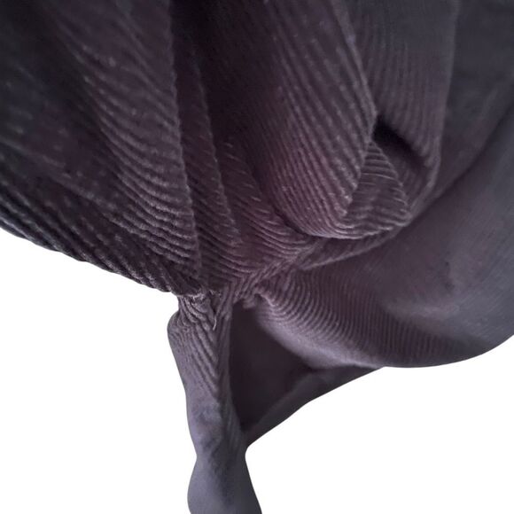 Black Corduroy Jumpsuit with Button Details in Size Small - Picture 7 of 8